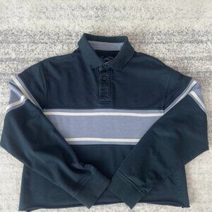 Arnold Palmer Cropped Long Sleeve Polo - Fits like Oversized Small